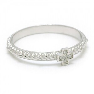[808868]실버 정십자 심플 덩굴 묵주반지 RS202(각인가능) / ROS