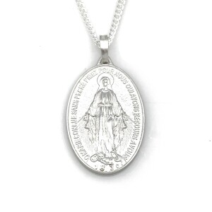 [800265] 목걸이 은 기적패  / 특대 (42cm)